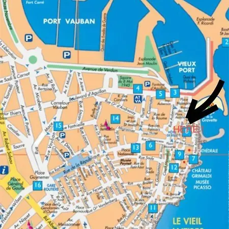 Old Town - Center - 2 Bedrooms 昂蒂布